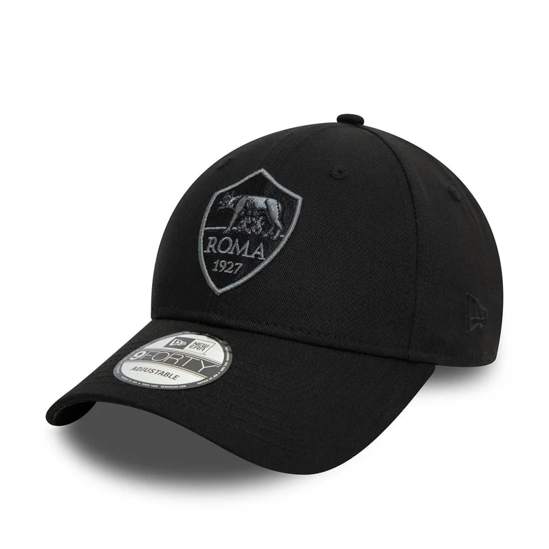 New Era Cappellino Regolabile AS Roma Core Black 9FORTY